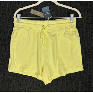 J. Crew Womens Yellow Patch Pocket Short Drawstring Waist Size Small NWT